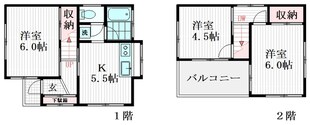 千葉県松戸市栄町 戸建ての物件間取画像